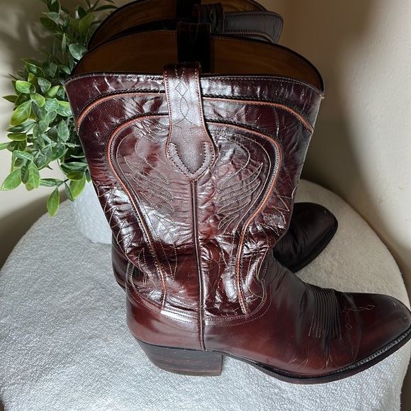 Dan Post Brown Western Cowboy Boot / Size 9 D - Picture 6 of 9